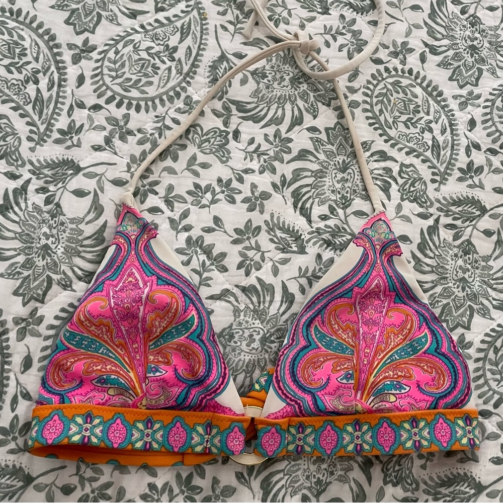 Victoria’s Secret Vintage Paisley Bikini Top Mermaidcore